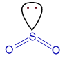 angular shape of sulfur dioxide, so2
