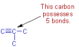 carbon cannot form 5 bonds