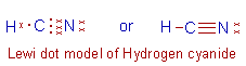 lewis dot structure of hydrogen cyanide