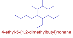 4-ethyl-5-(1,2-dimethylbutyl)nonane