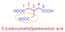 3-(carboxymethyl)pentanedioic acid
