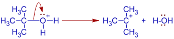 formation of carbocation