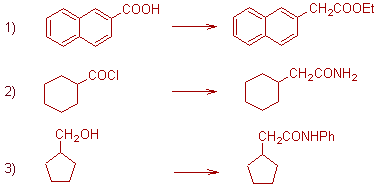 arndt-eistert reaction exercise-I