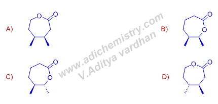 baeyer villiger oxidation of cyclohexanone derivative using mCPBA 