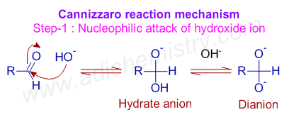 cannizzaro reaction mechanism nucleophilic attack by hydroxide