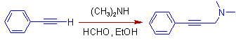 mannich reaction of phenylacetylene
