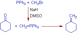 preparation of methylene cyclohexane by wittig reaction