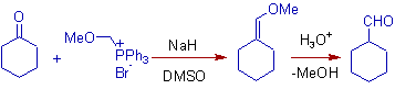 preparation of cyclohexane carbaldehyde by wittig reaction