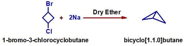 preparation of bicyclo[1.1.0]butane by wurtz reaction