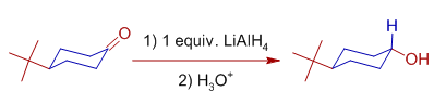 LiAlH4 - stereochemistry of hydride attack