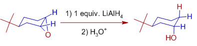 reduction of cyclohexene epoxide by lithium aluminium hydride