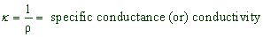 specific conductance