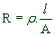 RESISTANCE EQUATION