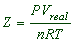 compressibility factor