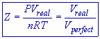 compressibility factor explained