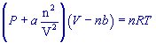 final van der waals equation