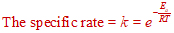 relation between activation energy and rate constant