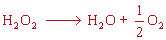 decomposition of hydrogen peroxide