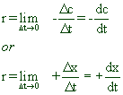 instantaneous rate