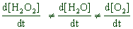 rate inequality with respect to different terms