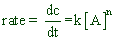 generalized rate expression